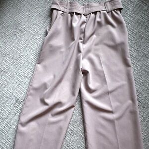 Joie Blush Wide-Leg Cropped Dress Trousers